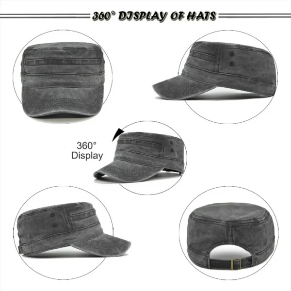 Vintage Washed Cotton Cadet Cap