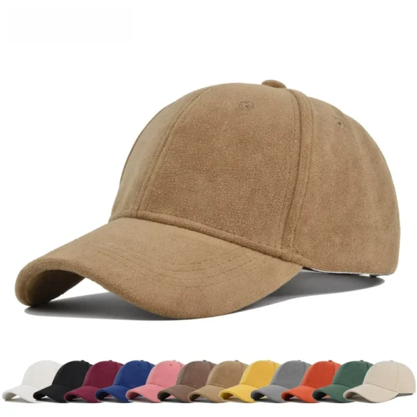 H5bcd1b6a79244181ab904472bd76a0b6i.webp Faux Suede Baseball Cap