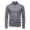 H92e7cb0cd30e43b2ae6675ac8de625c3s.webp Men's Quick-Dry Half-Zip Long Sleeve Top