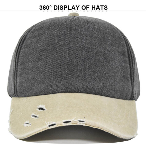 Color-Block Washed 5-Panel Cap