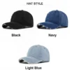 Hc23e3105f3cc43bcb46e54dabe71b9f1k.webp Vintage Ripped Denim Dad Cap