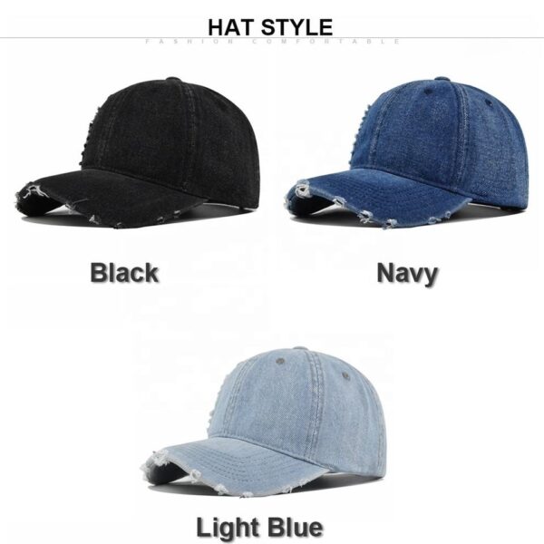 Hc23e3105f3cc43bcb46e54dabe71b9f1k.jpg_960x960q80.jpg Vintage Ripped Denim Dad Cap