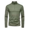 Hc75dcfa7d1d7481bb3364bcf5d7ee2dfG.webp Men's Quick-Dry Half-Zip Long Sleeve Top