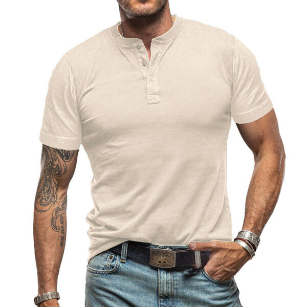 Men's Solid Crew Neck Casual T-Shirt