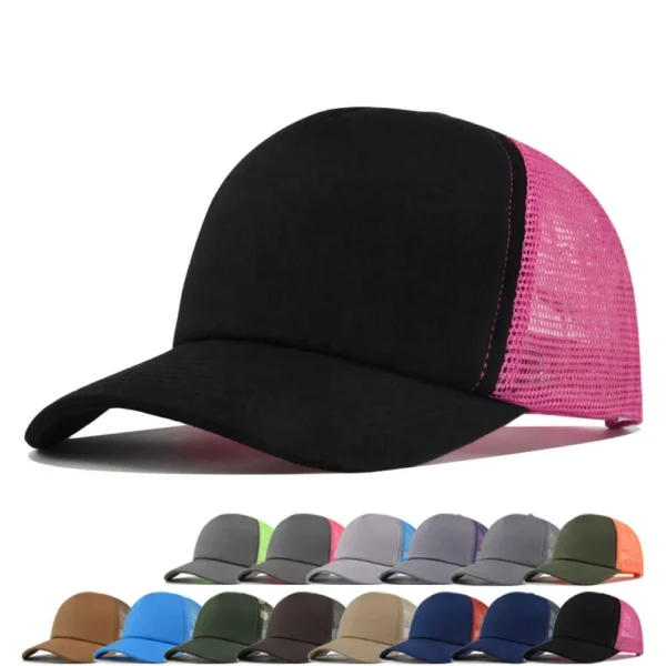 Soft-Crown 5-Panel Mesh Trucker Cap