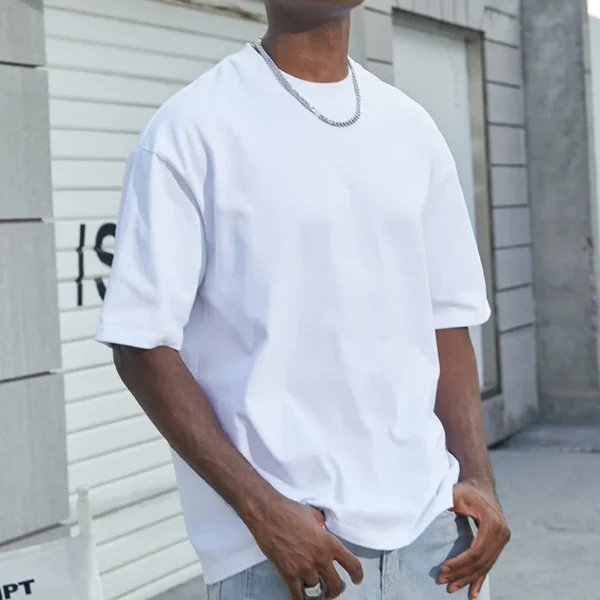Hf975280db5f8450d8e8635ef20e35e3fK.webp Men's Heavyweight Oversized Cotton T-Shirt